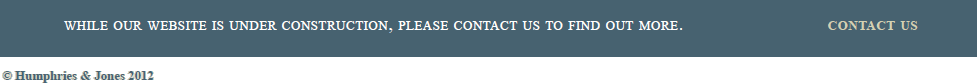 While our website is under construction, please contact us to find out more.